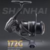 Spinning Reel for Lure Fishing and Sea Carbon Fiber Aluminum Stainless Steel Casting and Black Fishing, Body, Shallow-Groove Spool, 6/1 Bearings,