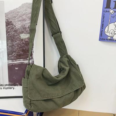 Geantă Messenger pentru femei Poșetă de mână vintage din pânză Adolescent Genți de umăr pentru bărbați Genți de mână ocazionale Genți de mână crossbody