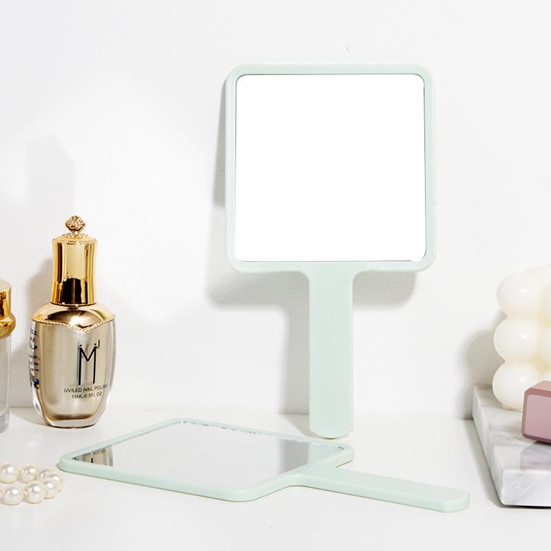 Portable High-Definition Handheld Cosmetic Mirror - Customizable Plastic Makeup Mirror Gift
