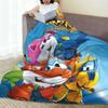 Super Wings Cartoon Plush Blanket Students  Flannel Throw Blanket For Bedroom Warm Custom Quality Bedspread Gift