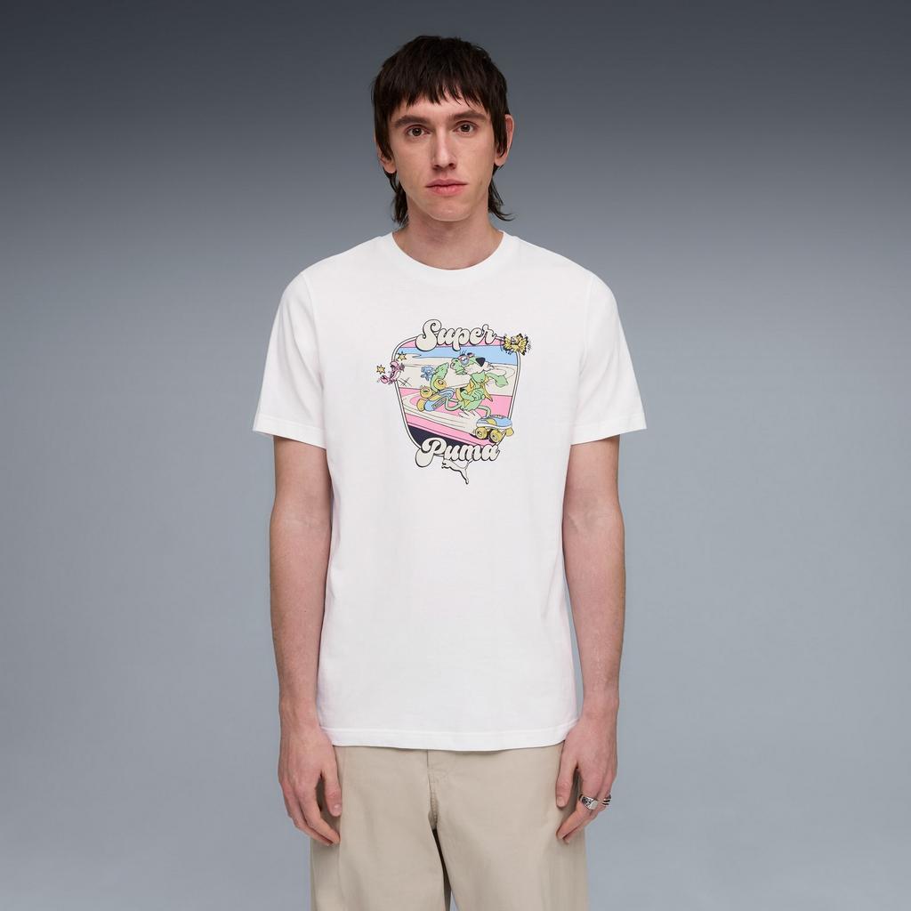 Men's T-shirt Puma GRAPHIC SUPER PUMA SOUVENIR white 63443302 r M