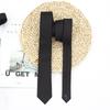 Black Neck Ties for Men Women Casual Suits Solid Tie 6cm 7cm 8cm Gravatas Skinny Mens Gift Neckties Business Wedding Accessories