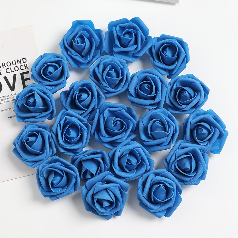 10/20/50Pcs 7cm Artificial Bionic Flowers PE Foam Simulation Roses Fake Flower Decorations for Home Wedding Party Presents