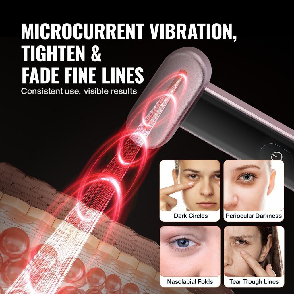 Red Light Therapy Wand 7-Color LED Light Therapy for Face, Neck & Eyes