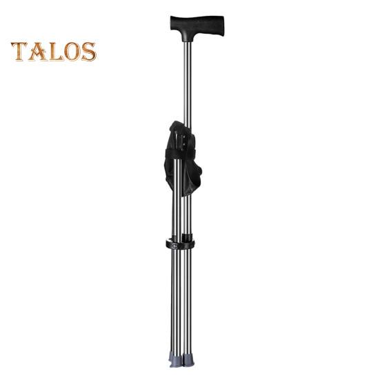 

Многоцелевой складной табурет, треккинговая палка, портативная легкая трость для ходьбы с 3-ногим сиденьем, трость для скалолазания на открытом воздухе, помощь при ходьбе пожилым людям чёрный