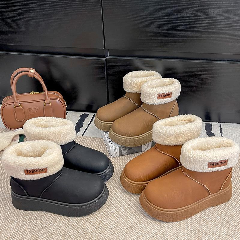 Snow Boots Women's Winter Winter Velvet Short Boots Thick-soled Bread Cotton Boots Women's