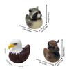 Meraviglie della Fauna Selvatica Collezione Anatre Statuette in Resina Regalo Per Amanti della Natura