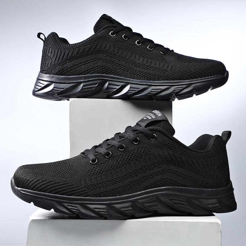 Men's Lightweight Korean-Style Mesh Running Shoes, Casual Trendy Design