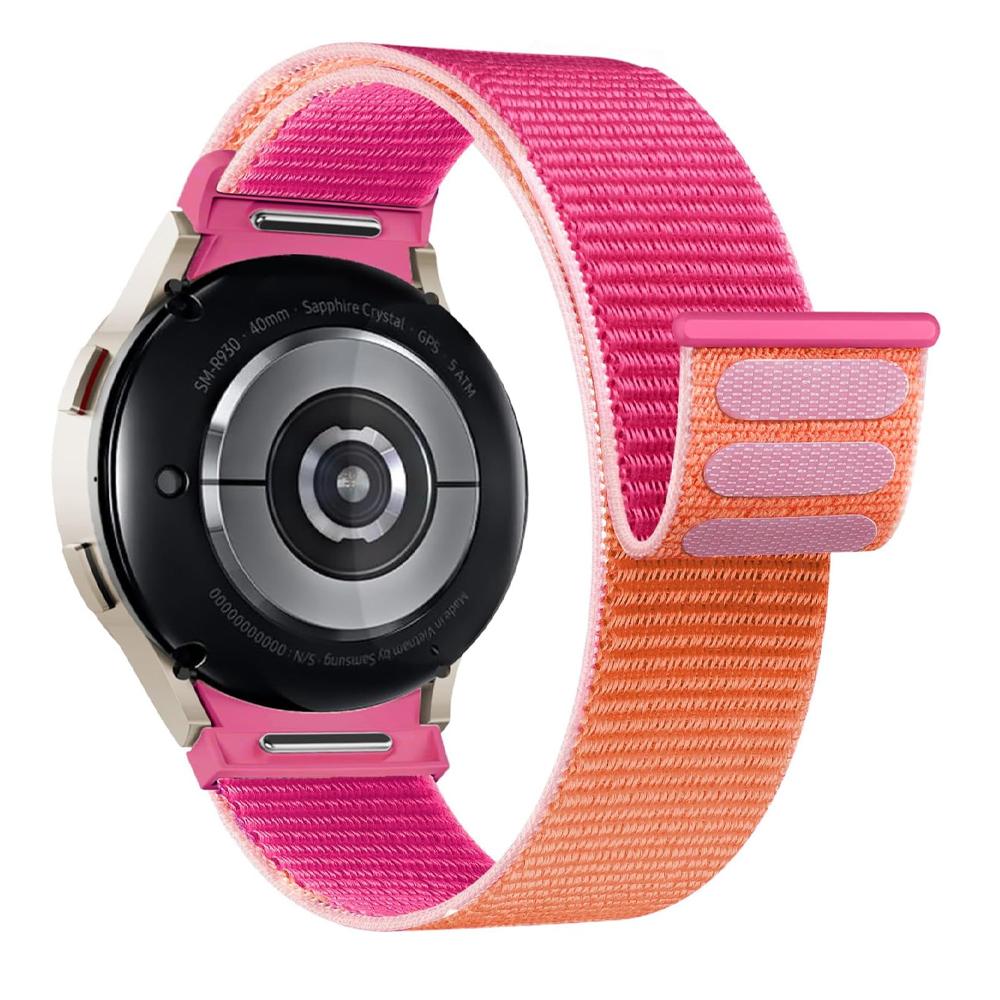 No gaps Band For Samsung Galaxy Watch 7 6 FE 4 Classic 5 pro 44mm 40mm 47mm 45mm Nylon Loop bracelet correa Galaxy Watch 7 Strap