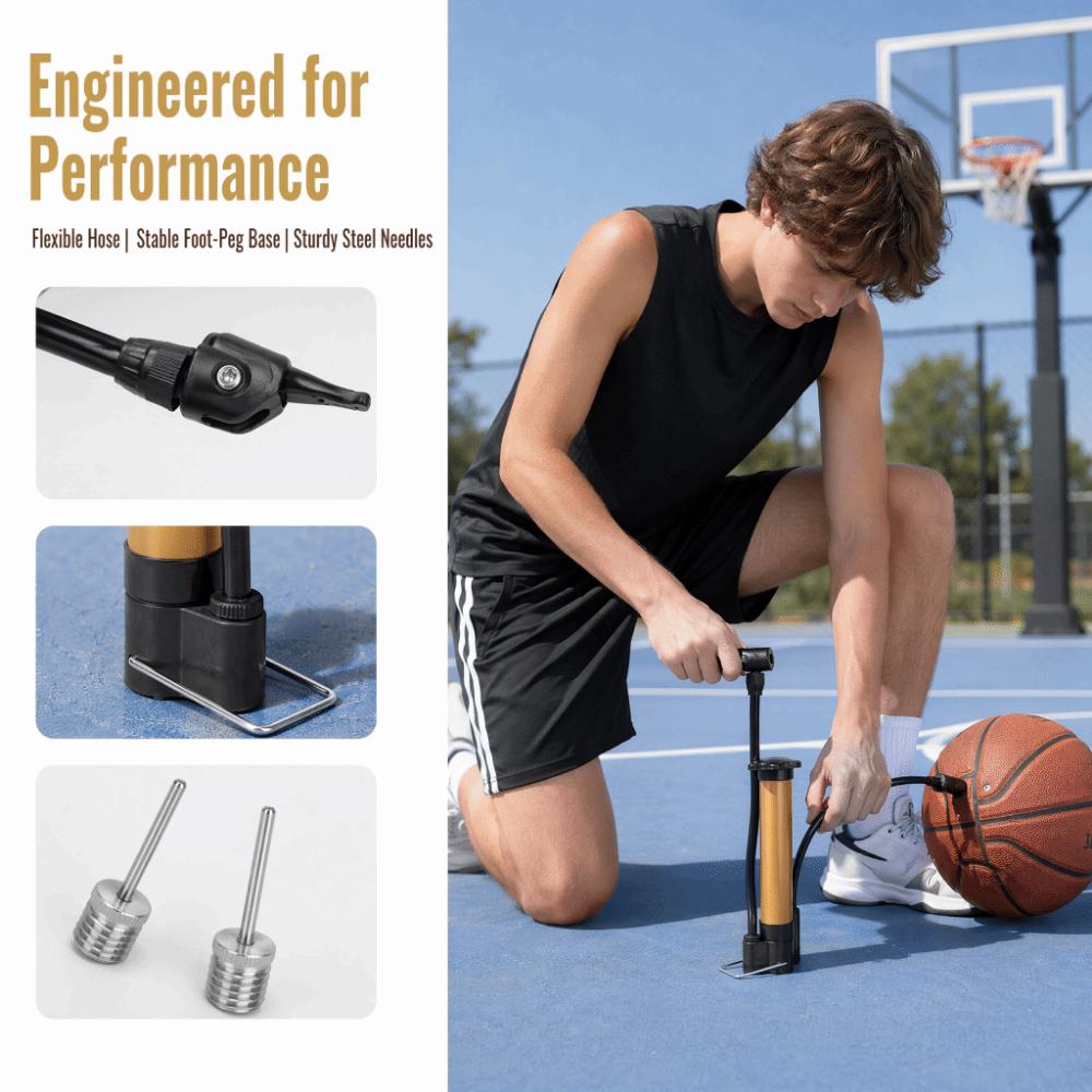 6PCS Inflation Needle Included Air Pump Stable Base Air Pump Accessory  Sports Ball Pumping