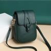 Simple Shoulder Bag for Women PU Leather Crossbody Bag Multi-layer Messenger Handbag and Purse Flap Phone Bag