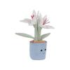 Apricot Lamb Potted Lily Flower Plush Toy, Soft and Cute, Fluffy Potted Lily Flower, 30cm
