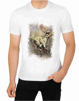 Rodeo Bull Riding Art T-Shirt
