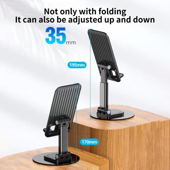 Mobile Phone Holder Base Non-slip Folding Angle Adjustable Multifunctional Stable Desk Bracket Universal Support Tablet PC
