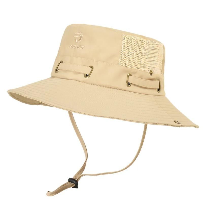 Fisherman Hat Men and Women Mesh Holes Breathable Outdoor Fishing Mountaineering Sun Hat Casual Summer New Style