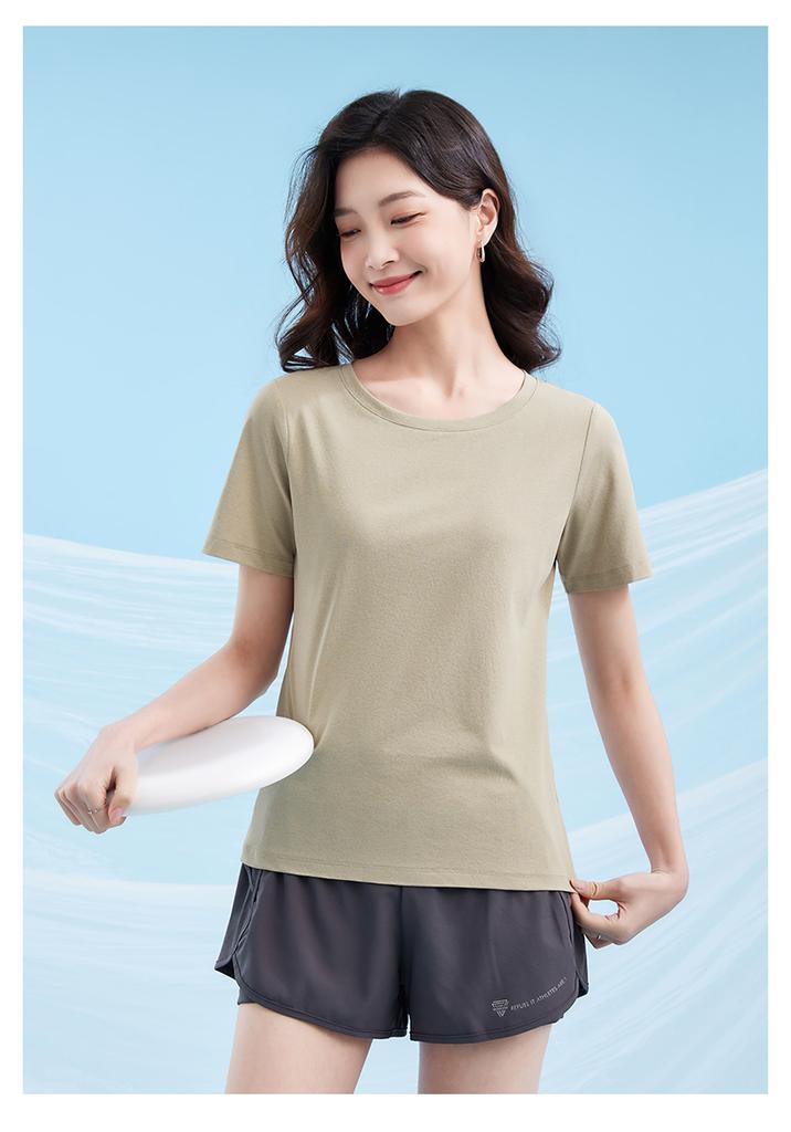 Sports t-shirt women summer yoga fitness running women short sleeved loose round neck short sleeved JS