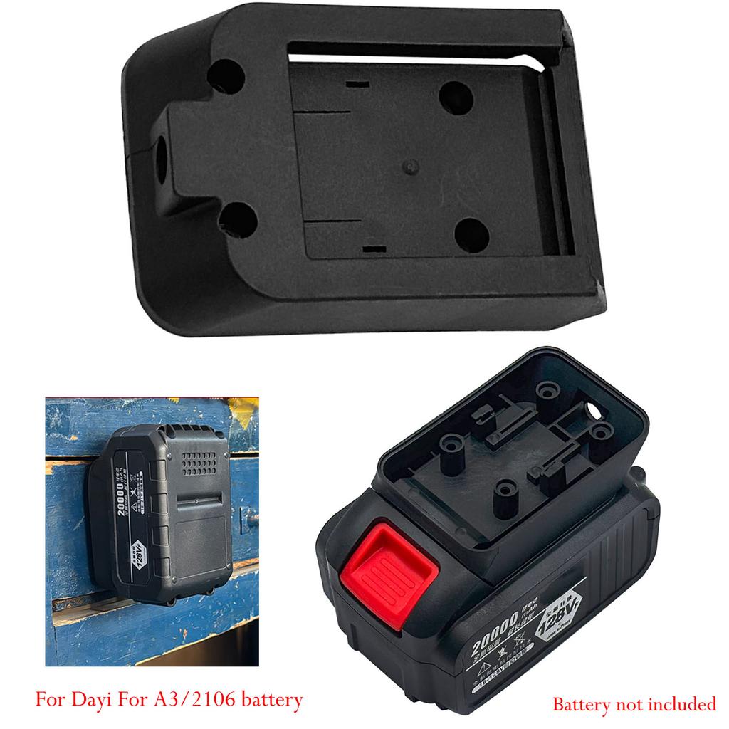 Vertical Wall Mounted Battery Holder Battery Holder Battery Frame Black Battery Holder Countersunk Screw Holes