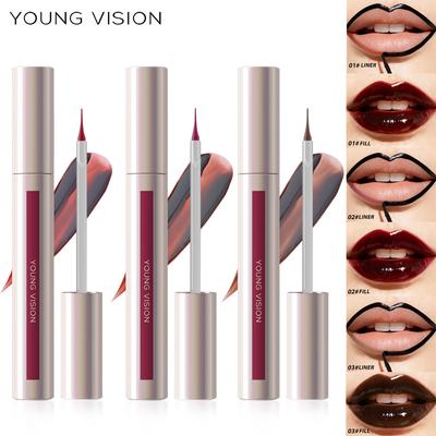 Magic Peel Off Lip Cosmetic Matte Lip Liner Pencil Long Lasting Waterproof Smudge Proof Transfer Proof Peel Off Lip Stain Tattoo