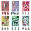 New 6 Sheets/Pack Colorful Space Adventure Puzzle Face Change Sticker Cartoon Rocket Astronaut Children Hands-On Brain Collage