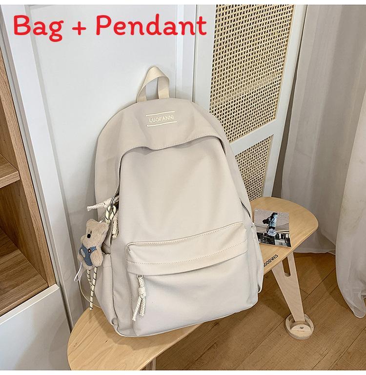 Minimalist Nylon Student Backpack With Design For School And Travel