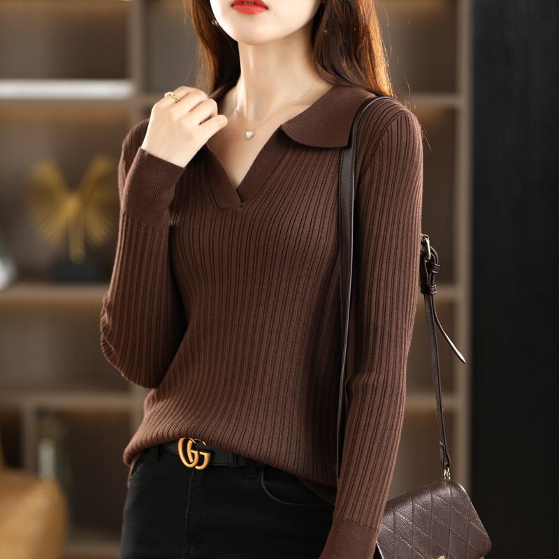 Women Sweater MODERN NEW SAGA Spring Slim Wool Sweaters Knitted Pullover Soft Warm Autumn Female Jumper Knit Top