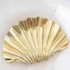 Elegant Gold Metal Shell Hair Claw Clip For Long Hair Women Practical And Stylish Hair Accesories Party Hairpin Headwear