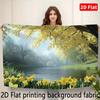 2D Peaceful Nature Scene Background for Meditation and Relaxation Spaces