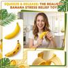 Creative Simulation Banana Stress Relief Toy Vent Ball Food Play Banana Prank Gift