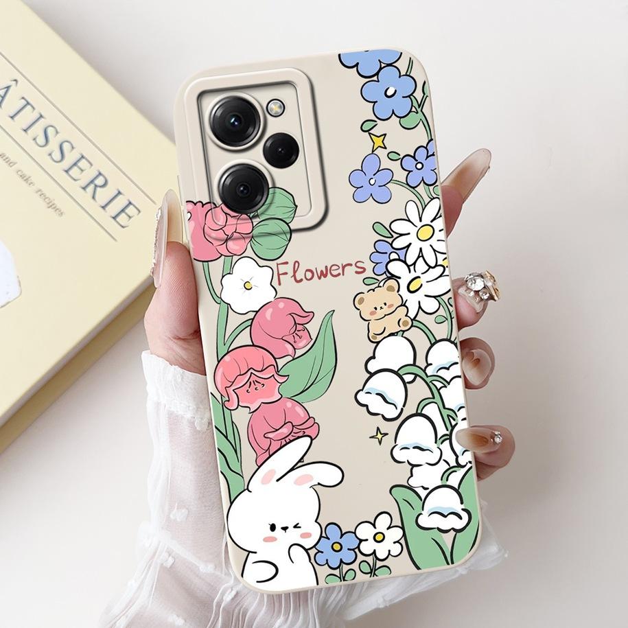 For Xiaomi Poco X5 Pro Case Cool Fashion Flower Sunset Soft Silicone Soft Protection Cover For Xiaomi Poco X5 X 5 X5Pro 5G Funda