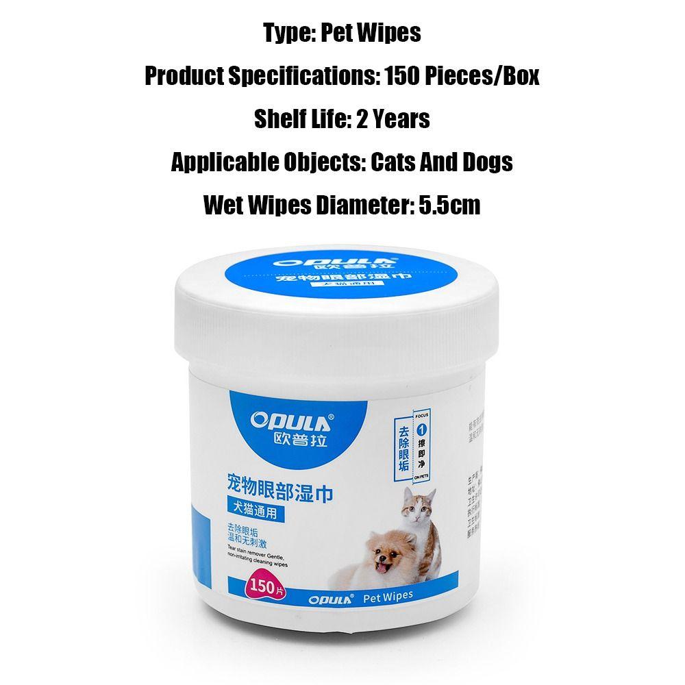 150pcs Ear Cleaning Wipes Pet Wipes Pet Cleaning Paper Towels  Cats And Dogs Universal