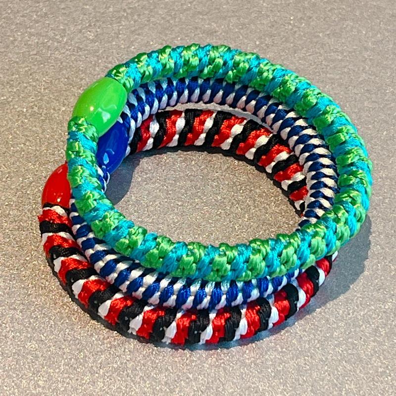 3 Stück/Set Damen Mode Golddraht Haargummis Elastische Spiralhaargummis Für Mädchen Haarspangen Scrunchie-Accessoires Knekkies