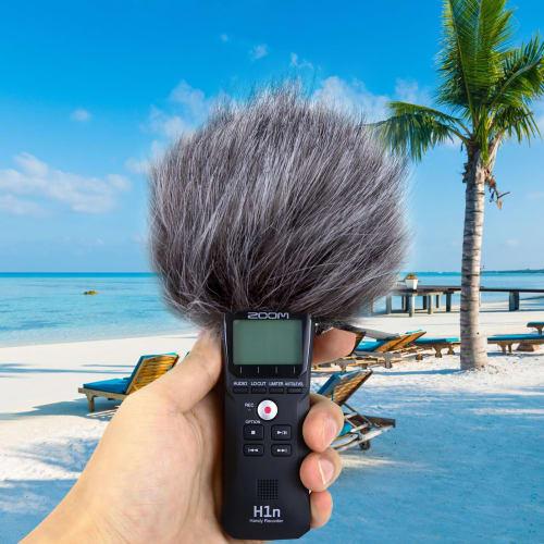 YOUSHARES Zoom H1n Recorder Fell-Außenwindschutz Muff Popfilter/Windschutzschild für Zoom H1n & H1 Handliche Tragbare Recorder