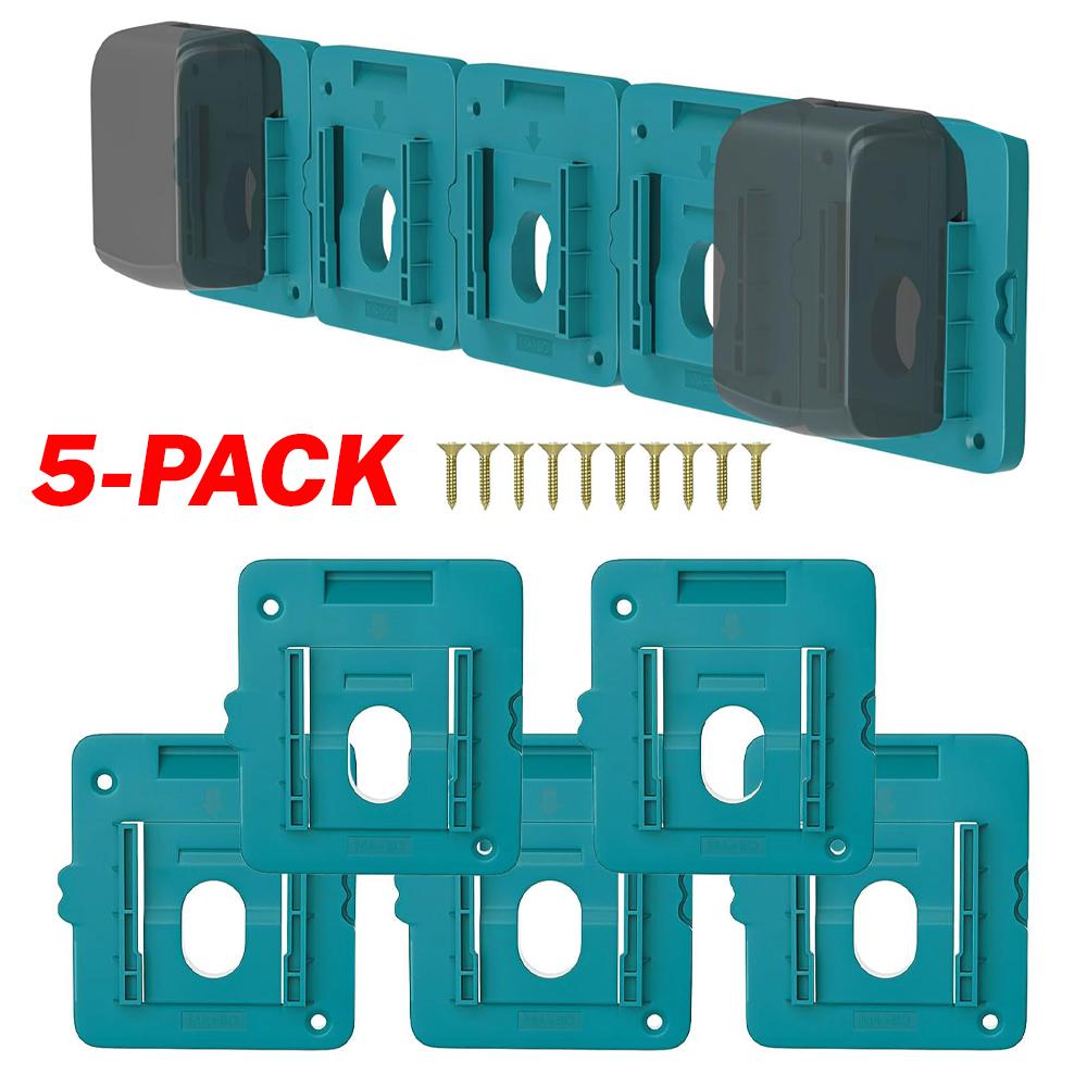 1PCS Battery Holder for Makita 18V Battery,Wall Mount Batteries Storage Organizer for BL1811 BL1811 for Work Van,Shelf,Toolbox
