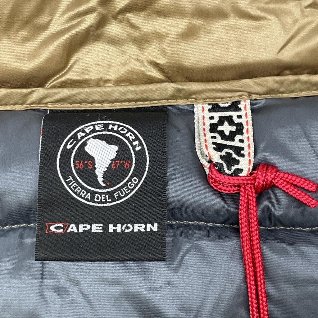 CAPE HORN 12550 STELLA/Stella Złotobrązowa Nylonowa Krótka Kurtka Puchowa z Kapturem Kurtka 40 ZłotobrązowaUżywana