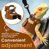 Juego de Arnés y Correa para Dragón Barbudo de 3 Piezas 3 Tamaños Ajustables Cuero Suave Arnés para Ardilla Accesorios para Reptiles para Animales Pequeños