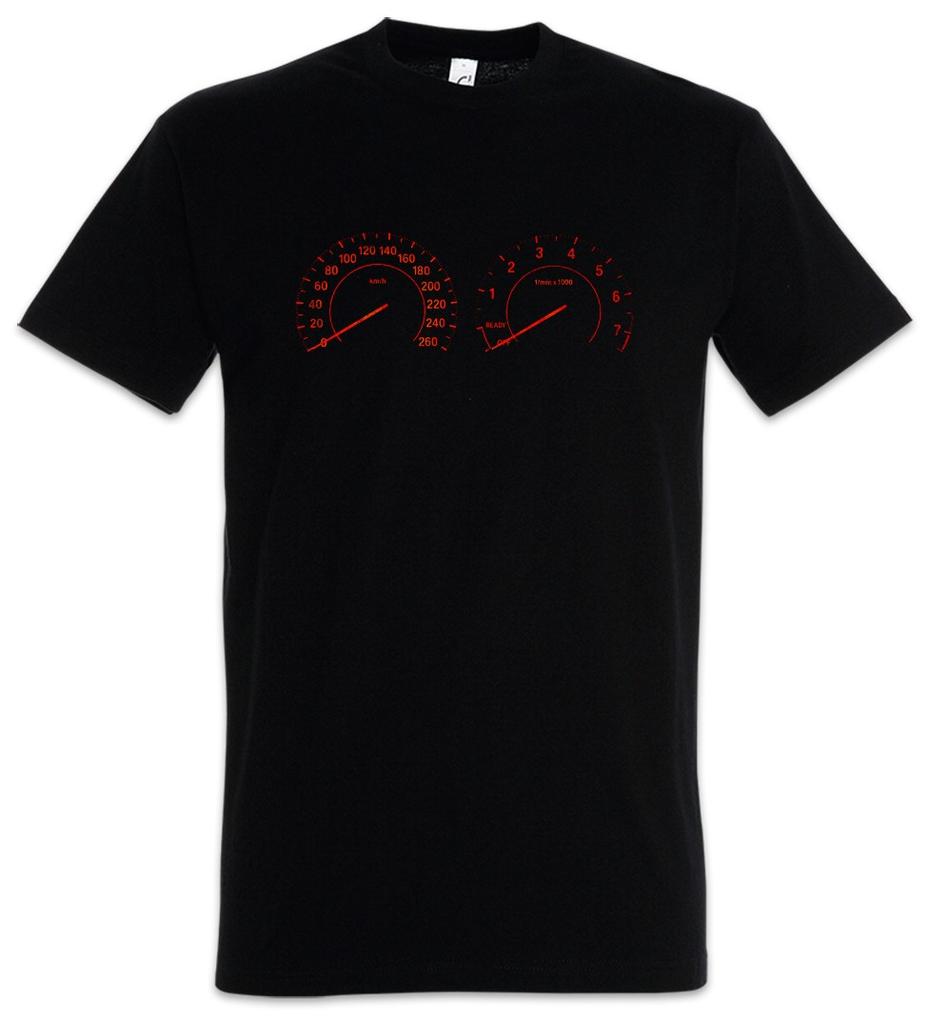 Speedometer Mens T-Shirt Mens Womens Tees Top Speedometer Car Driving Car Racing Racing Drifting Tuning