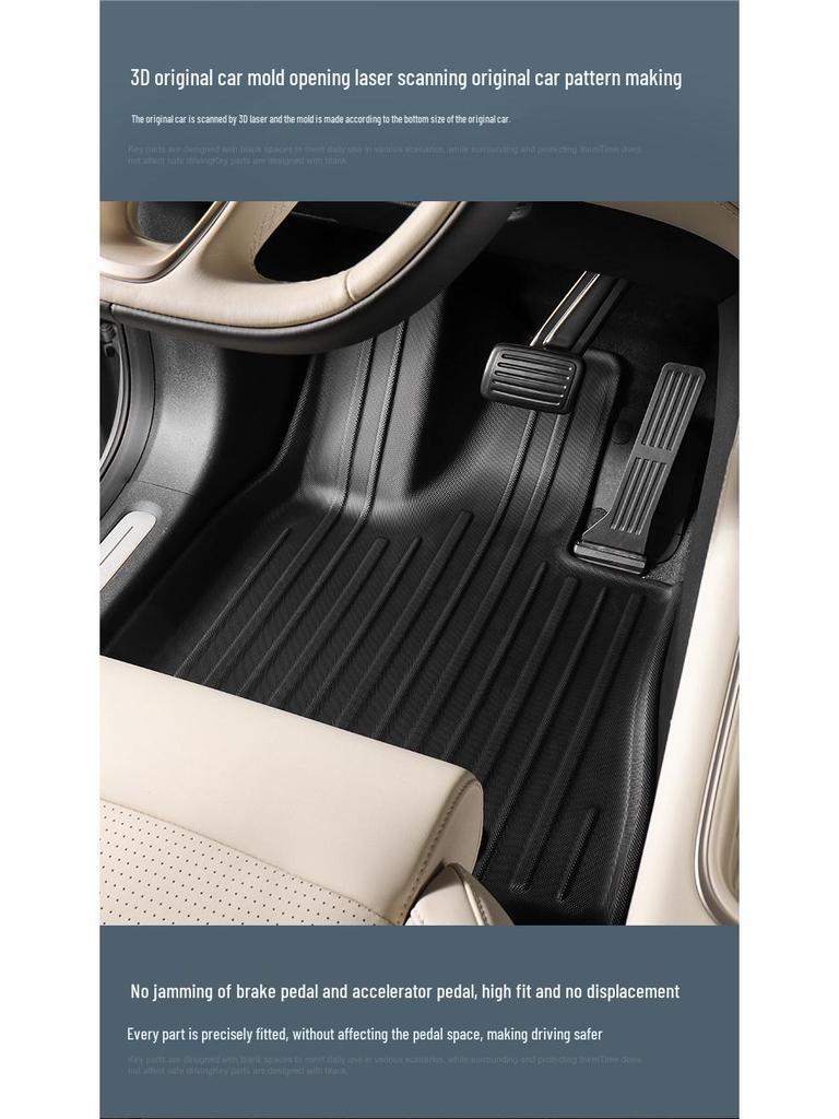 Custom TPE Car Mats for Weilai ES6/EC6 (Model Years 23-25) – Includes Trunk Mat