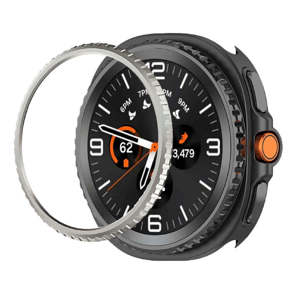 For Samsung Galaxy Watch8 Classic 46mm Watch Bezel Scratch Resistant Metal Protective Ring