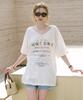 Dyuidyui Oversized Deep V-Neck Top_Ivory