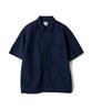 Holliseon Joshua Small Check Shirt Jacket Navy