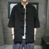 Men's Summer Short-Sleeve Chinese Tang Suit Shirt - Breathable Cotton and Linen