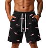 Men's Layer Casual Shorts, Lightweight Athletic Gym Shorts with Pockets, for Workout Beach and Lounging