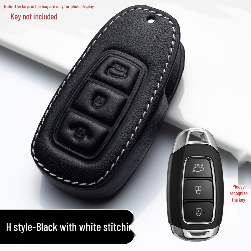 Copri Portachiavi in Vera Pelle Premium per Modelli Hyundai Elantra, Mistra, Reina, ix25, Verna, ix35 e Tucson