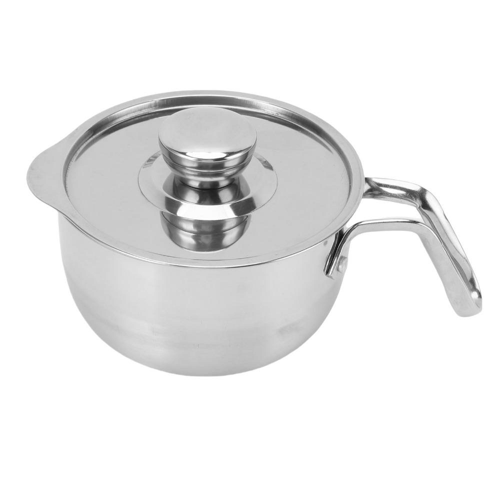Silver Egg Separator Bucket with Lid Egg Yolk White Separator Kitchen Gadget