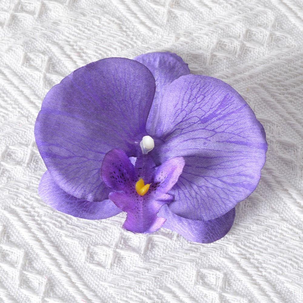 

Сделай сам Изготовление украшений Ремесло Бабочка Орхидея Цветок Головной убор Имитация цветка Индивидуальность Женщины S фиолетовый