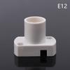 1 Pc White Mini Screw Lamp Base E12 E14 E17 Supporto Lamp Holder Light Bulb Socket Holder Adapter Lamp Fixing Base Accessories