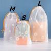 5pcs Waterproof Daisy Storage Bag with Drawcord Cuffs  Large Capacity Clothes Shoes Organizer Portable Towel Makeup Toiletry Bags