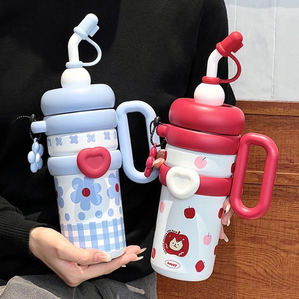 920ML Insulated  Thermos Handheld Sports Water Kettle Thermos Coffee Cup  Birthday Gift