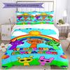 3pcs Duvet Cover Set (1*Duvet Cover + 2*Pillowcase, Without Core), Sprunki Game Print Soft All‑Season Bedding Set, Home Bedroom Decor Gift