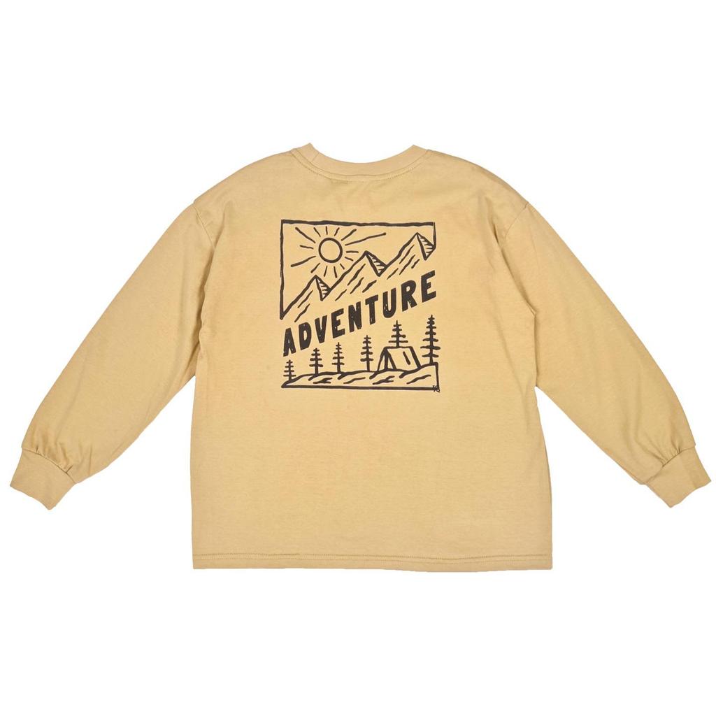 Chlapecké tričko s dlouhým rukávem z čisté bavlny s horským motivem - Podzim/Jaro